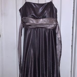 Silver cocktail dress